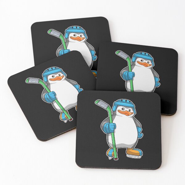 Item preview, Penguin at Ice hockey with Ice hockey stick designed and sold by Snabdesign84.