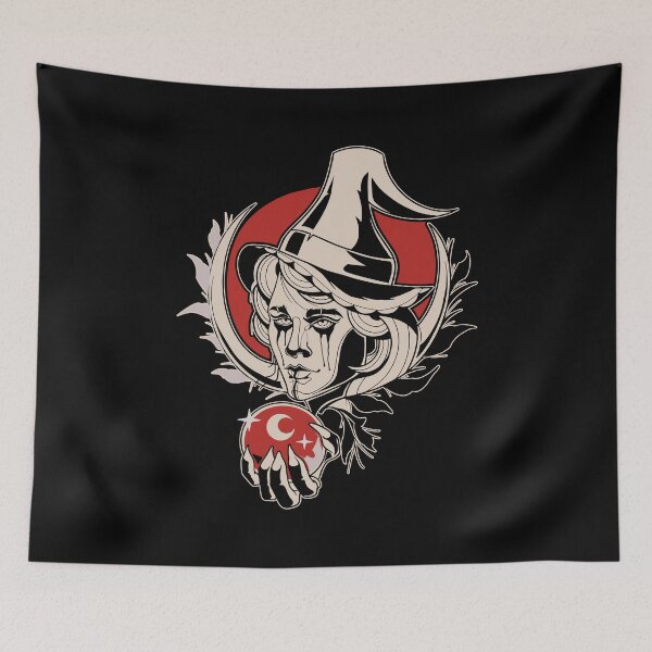 Item preview, Witch With Smudged Eyeliner designed and sold by MnEmzStudio.