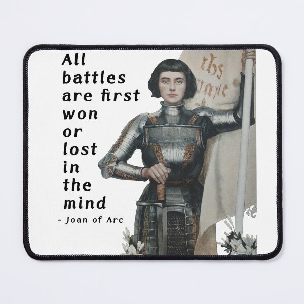 Item preview, Joan of Arc - Battle Quote designed and sold by couragetoday.