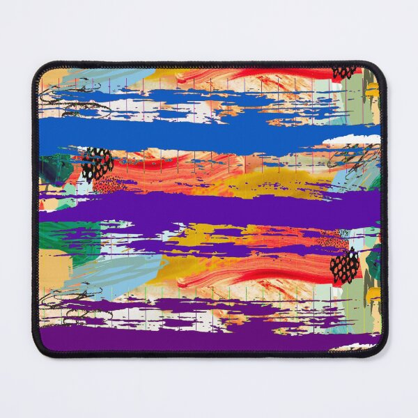 Item preview, Acrylic Stripped Brush Strokes Collage Patterned designed and sold by Designs By YL.