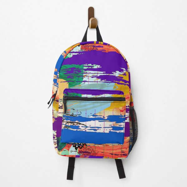 Item preview, Acrylic Stripped Brush Strokes Collage Patterned designed and sold by Designs By YL.
