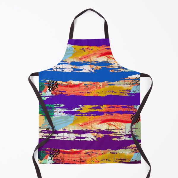 Item preview, Acrylic Stripped Brush Strokes Collage Patterned designed and sold by Designs By YL.