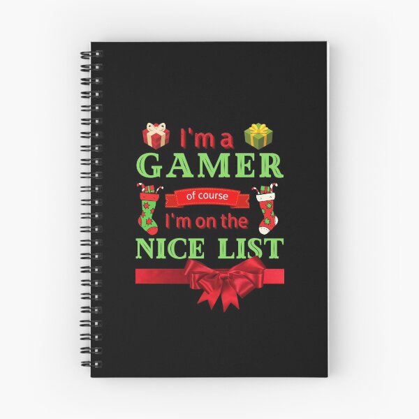 Item preview,  I'm A GAMER Of Course I'm On The Nice List, Funny PC GAMER, Christmas Cheer, Happy Holidays designed and sold by Sun Sand & Sea Art.