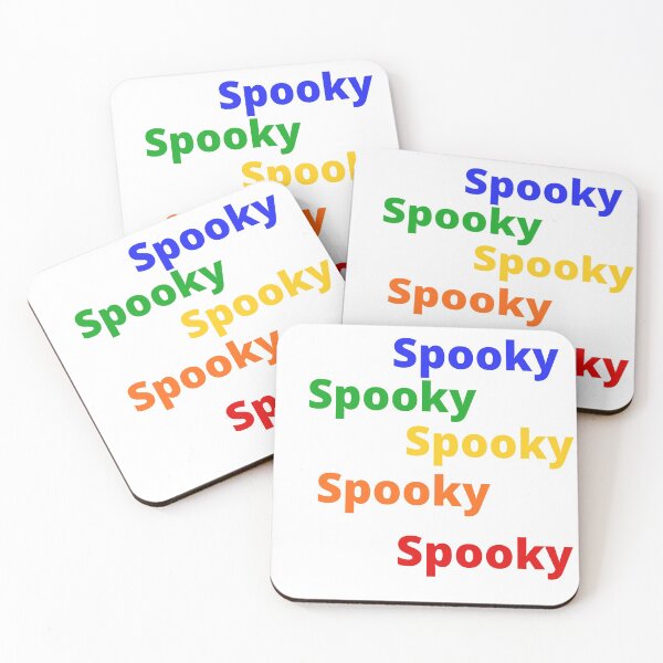 Item preview, colorful text of SPOOKY with blue,green,yellow red designed and sold by DoloresAlaire.
