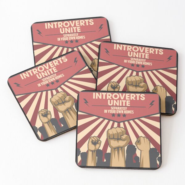 Item preview, Introverts of all countries unite - separately - at home designed and sold by Dirk4171.