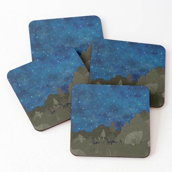 Cliffs Landscape from "To the Moon and Back" Coasters (Set of 4)