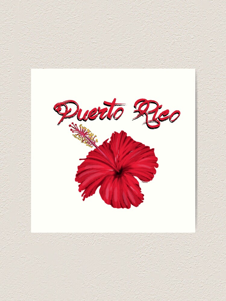 "Puerto Rico flower" Art Print for Sale by Elnitrozo3 Redbubble