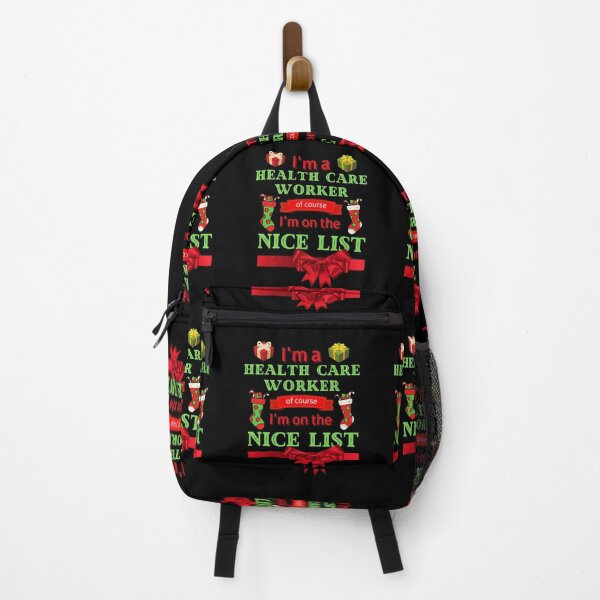 Item preview, I'm A HEALTH CARE WORKER Of Course I'm On The Nice List, Funny HEALTH CARE WORKER, Christmas Cheer, Happy Holidays designed and sold by Sun Sand & Sea Art.