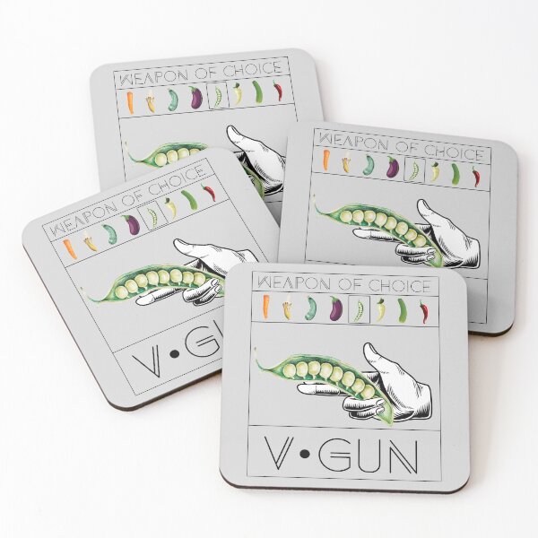 Item preview, GO VEGAN - V GUN _ WEAPON OF CHOICE _ GREEN BEAN designed and sold by PagotoCaroto.