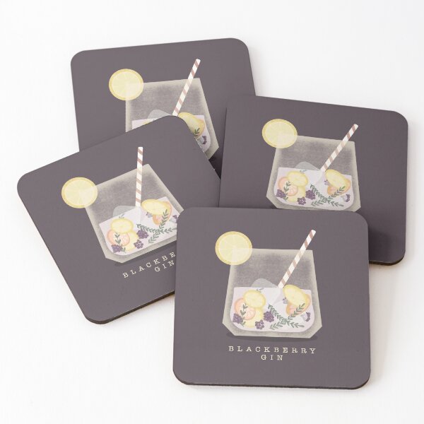 Item preview, Blackberry gin glass print  designed and sold by Pickle-arty.