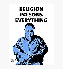 Christopher Hitchens white background Photographic Print