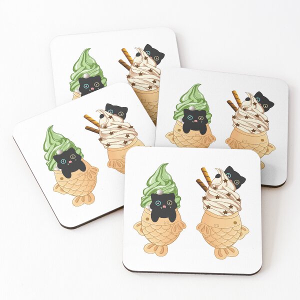 Item preview, Cute cat Taiyaki fish ice cream set designed and sold by Moshicat.