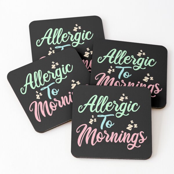 Item preview, Allergic To Mornings designed and sold by ZiesMerch.
