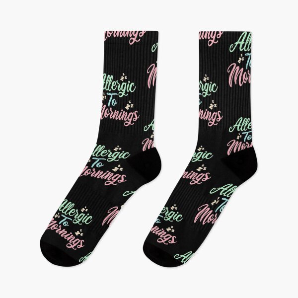 Item preview, Allergic To Mornings designed and sold by ZiesMerch.