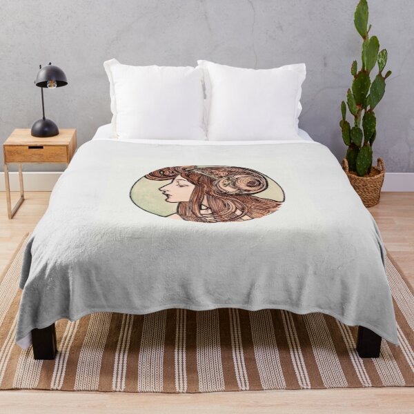Item preview, Portrait women art nouveau designed and sold by Print Fone.
