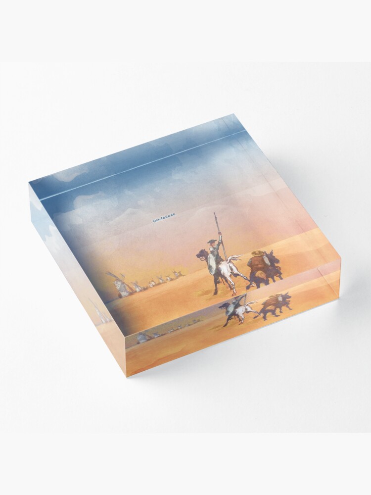 Alternate view of Don Quixote - Miguel de Cervantes Acrylic Block