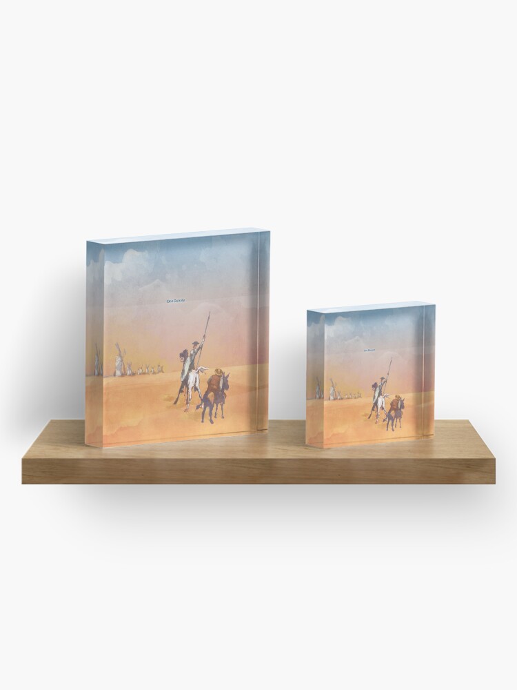 Alternate view of Don Quixote - Miguel de Cervantes Acrylic Block
