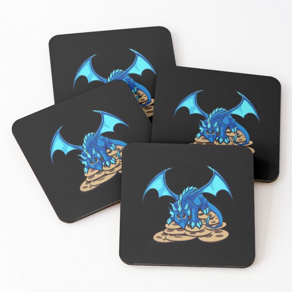 Item preview, Cute Blue Dragon And His Cookie Treasure Hoard designed and sold by germantere.