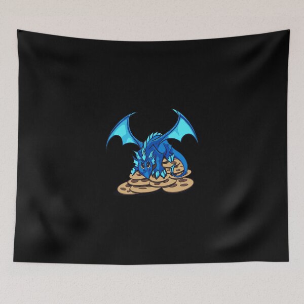 Item preview, Cute Blue Dragon And His Cookie Treasure Hoard designed and sold by germantere.