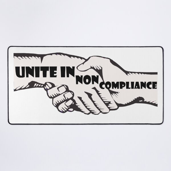 Item preview, unite in noncompliance designed and sold by Artsanity.