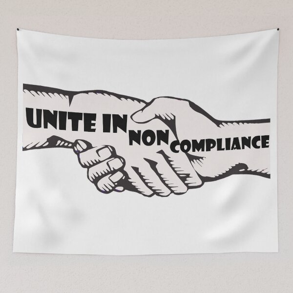 Item preview, unite in noncompliance designed and sold by Artsanity.