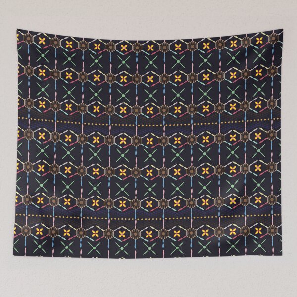 Item preview, Abstract Patterns On Ceramic Tile With Flowers designed and sold by Special-Ninja.
