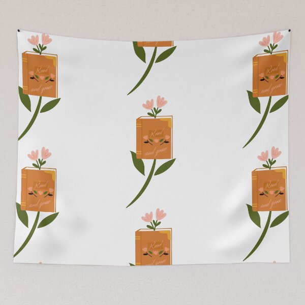 Item preview, Read And Grow White Flower Book designed and sold by Rainbows Rock.