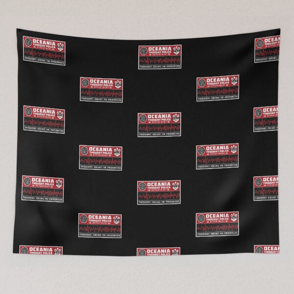 Item preview, Thought Crime In Progress Sign 1984 Dystopian 2+2=5 designed and sold by twHistory.