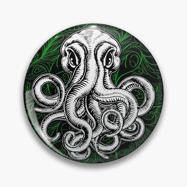 Artikelvorschau, Cooles Retro Tattoo Scary Clever Symbol Octopus Sea entworfen und verkauft von Segobia.