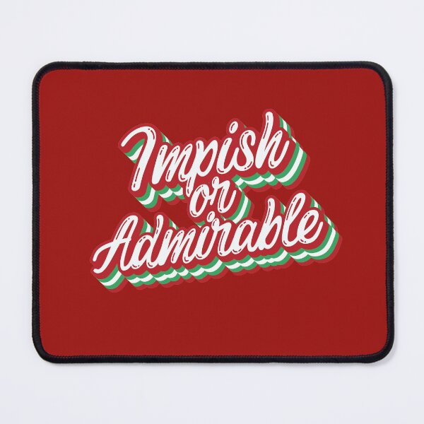 Item preview, Impish or Admirable Belsnickel Christmas Typography The Office Fan designed and sold by GRAPHICxBOMB.