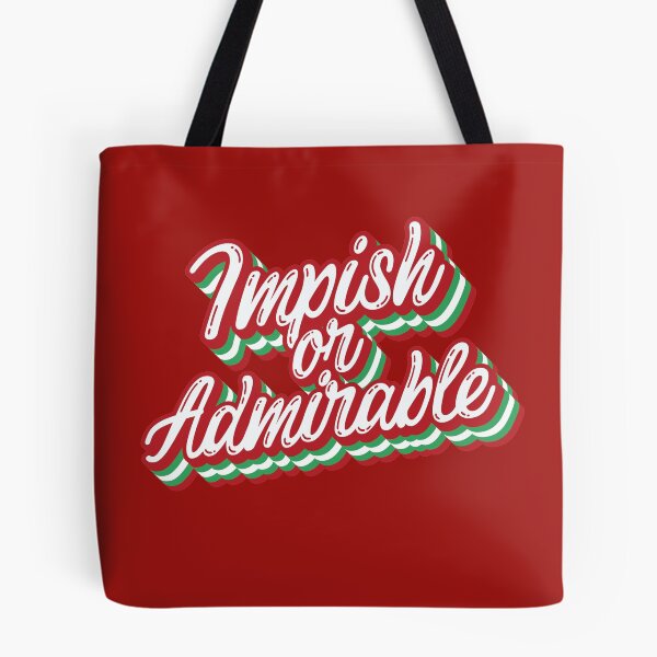 Item preview, Impish or Admirable Belsnickel Christmas Typography The Office Fan designed and sold by GRAPHICxBOMB.