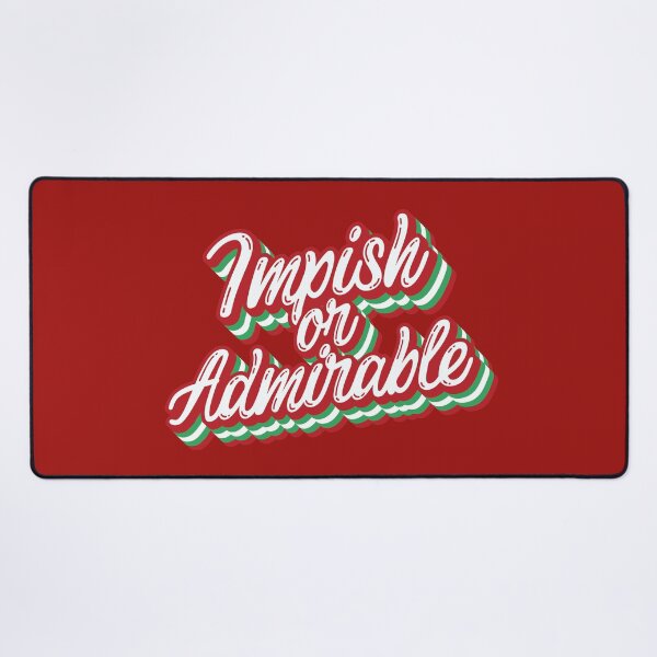 Item preview, Impish or Admirable Belsnickel Christmas Typography The Office Fan designed and sold by GRAPHICxBOMB.