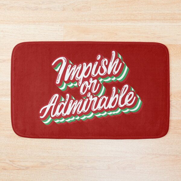 Item preview, Impish or Admirable Belsnickel Christmas Typography The Office Fan designed and sold by GRAPHICxBOMB.