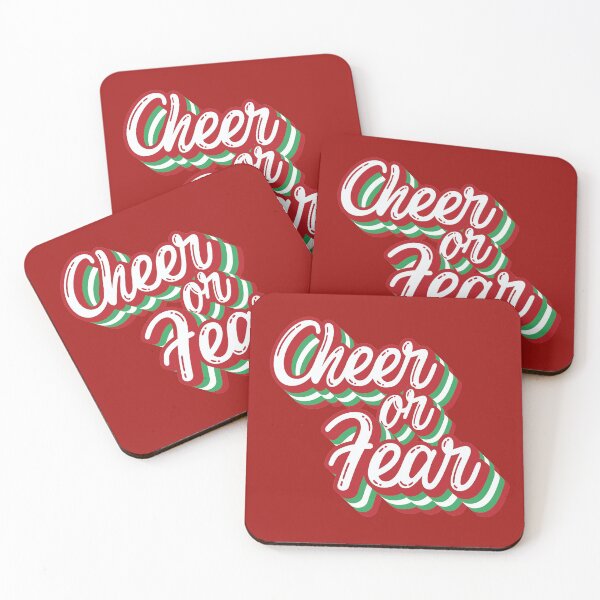 Item preview, Cheer Or Fear Belsnickel Christmas Typography The Office Fan designed and sold by GRAPHICxBOMB.