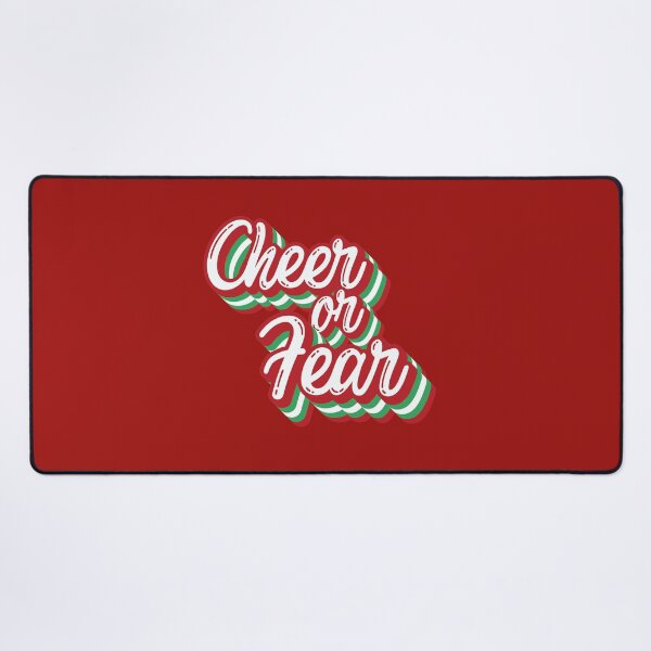 Item preview, Cheer Or Fear Belsnickel Christmas Typography The Office Fan designed and sold by GRAPHICxBOMB.