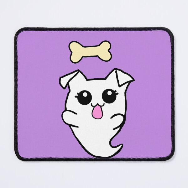 Item preview, Cute Halloween begging chibi dog ghost kawaii halloween 2021 designed and sold by NerdyChibi.