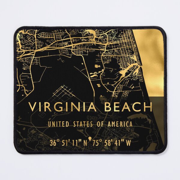 Item preview, VIRGINIA BEACH MAP USA designed and sold by hatimelhag.