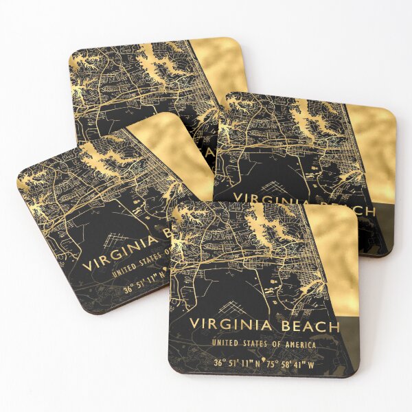 Item preview, VIRGINIA BEACH MAP USA designed and sold by hatimelhag.