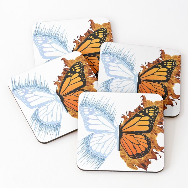 Item preview, Fire and Ice Butterfly designed and sold by hannahjarmel.