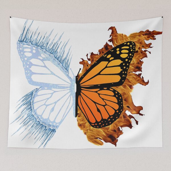 Item preview, Fire and Ice Butterfly designed and sold by hannahjarmel.