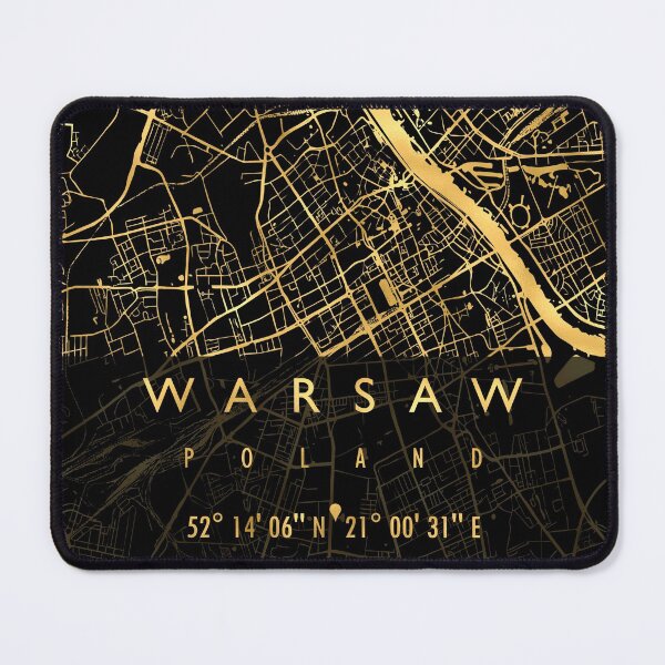 Item preview, WARSAW MAP POLAND designed and sold by hatimelhag.