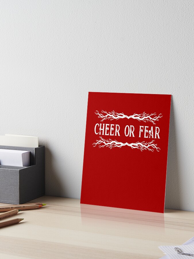 Belsnickel Cheer Or Fear Christmas Office Dwight Holiday Quote Art Board  Print for Sale by GRAPHICxBOMB