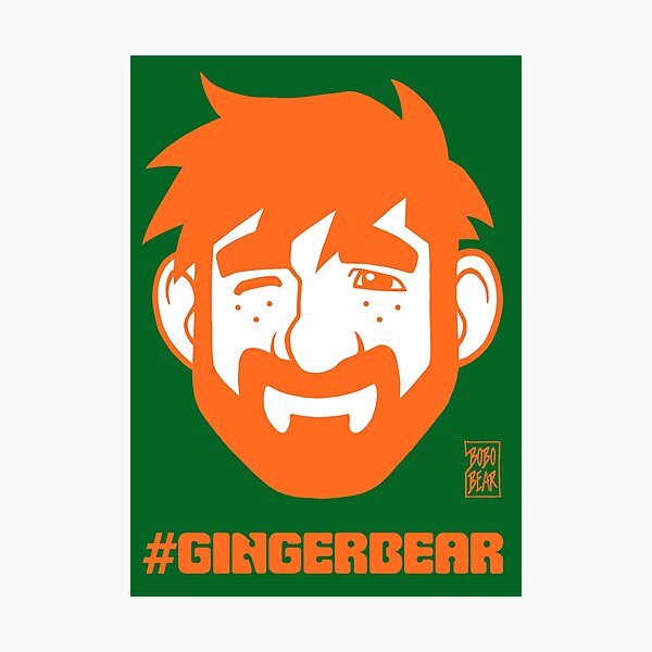 ADAM LIKES GINGER Photographic Print