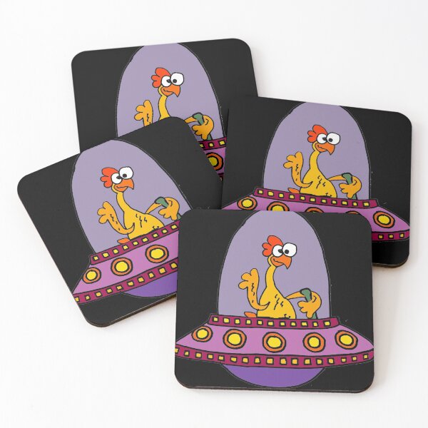 Item preview, Funny Rubber Chicken Flying Spaceship Cartoon designed and sold by Nature's Fancy.