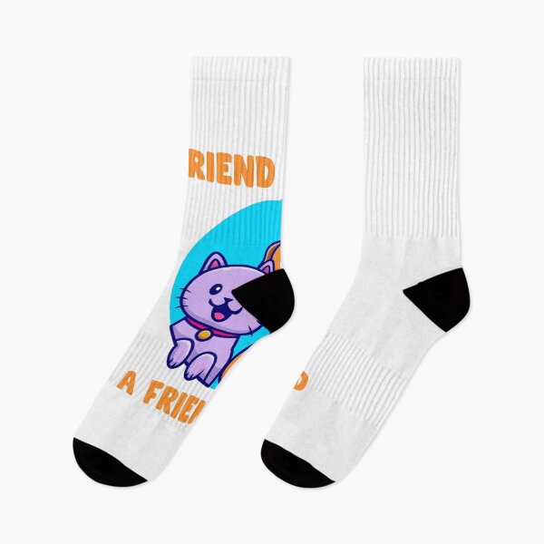 Item preview, Friend in need is a friend indeed | cat and dog friends  designed and sold by Giovanni's  Brown Quotes.