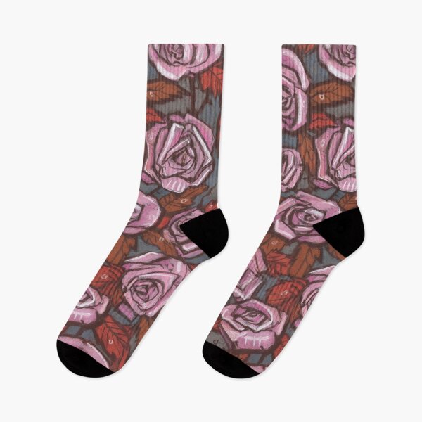 Item preview, Autumn Roses Floral Pattern Rustic Botanical Pink Orange Taupe designed and sold by Julia Khoroshikh.