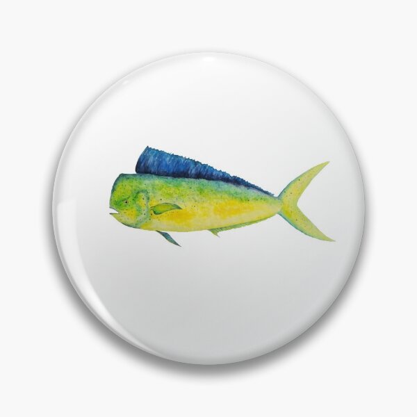 Item preview, Mahi Mahi Watercolor designed and sold by saltyseacow.