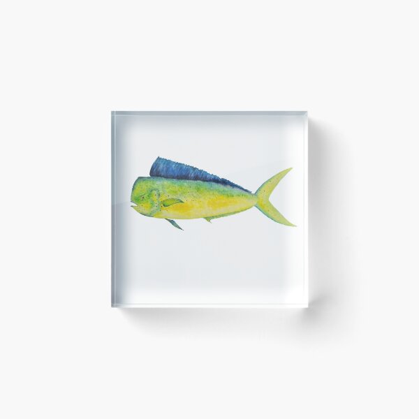 Item preview, Mahi Mahi Watercolor designed and sold by saltyseacow.