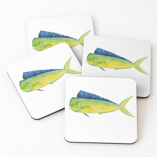 Item preview, Mahi Mahi Watercolor designed and sold by saltyseacow.