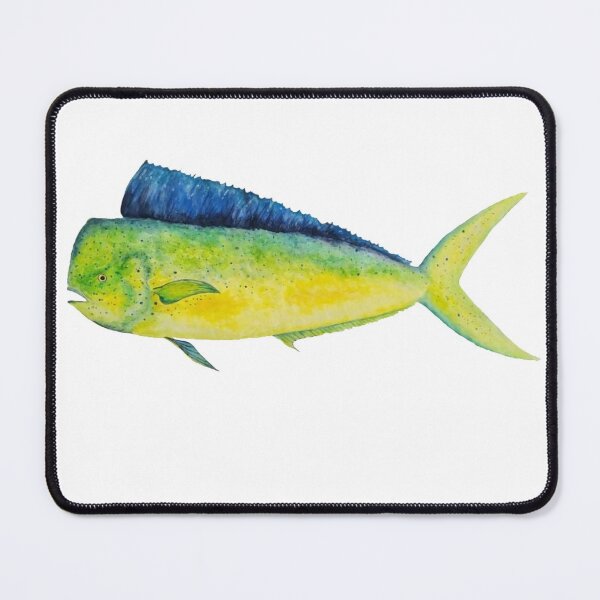 Artikelvorschau, Mahi Mahi Aquarell entworfen und verkauft von saltyseacow.